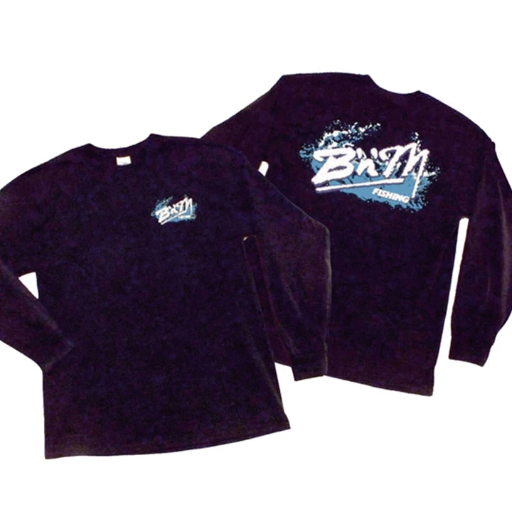 B'n'M Pole Company Apparel BLACK LONG SLEEVE SPLASH TEES 1 B'n'M Pole Company Apparel BLACK LONG SLEEVE SPLASH TEES