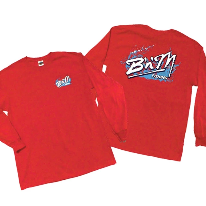 B'n'M Pole Company Red Long Sleeve Tee 1 B'n'M Pole Company Red Long Sleeve Tee
