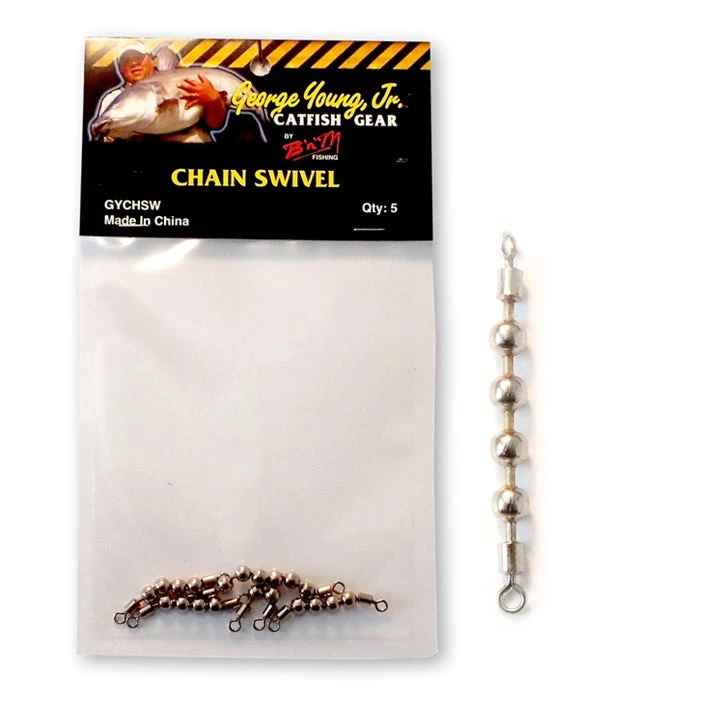 B'n'M Pole Company Chain Swivels Catfish Gear 1 B'n'M Pole Company Chain Swivels Catfish Gear