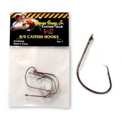B'n'M Pole Company Catfish Gear 8/0 Catfish Hooks