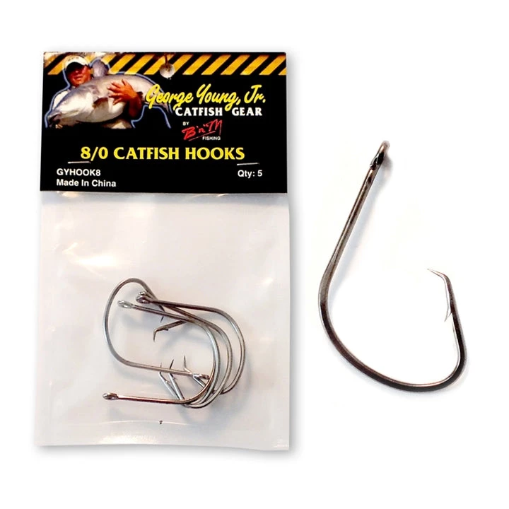 B'n'M Pole Company Catfish Gear 8/0 Catfish Hooks 1 B'n'M Pole Company Catfish Gear 8/0 Catfish Hooks