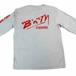 B'n'M Pole Company B'n'M Fishing Silver Dry Fit Long Sleeve Apparel